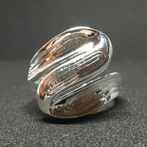 R#9 925 Sterling Silver Resizable Squiggle Ring